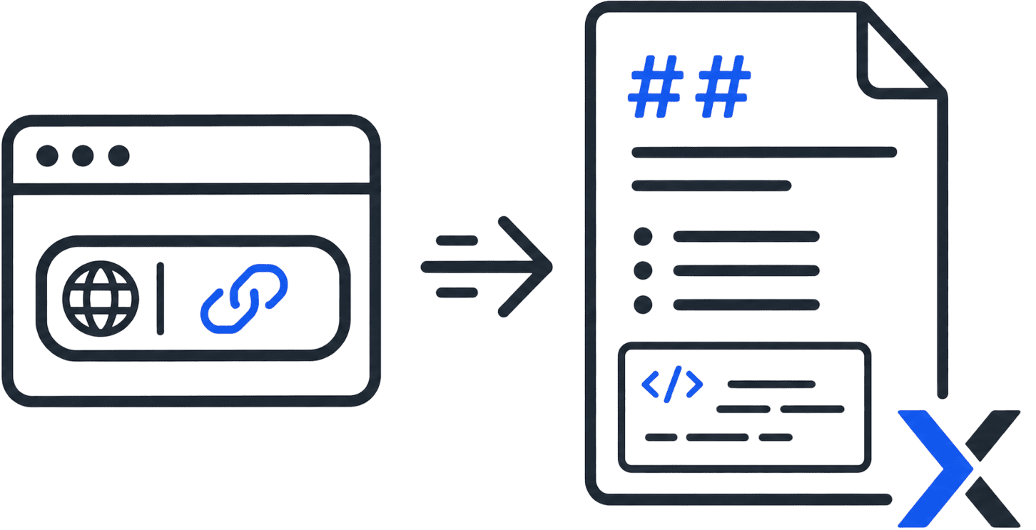 URL to Markdown tool icon